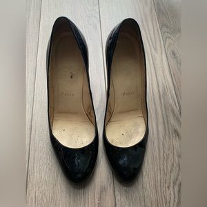 *AS IS* Christian Louboutin Black Patent Heels 38.5 👠